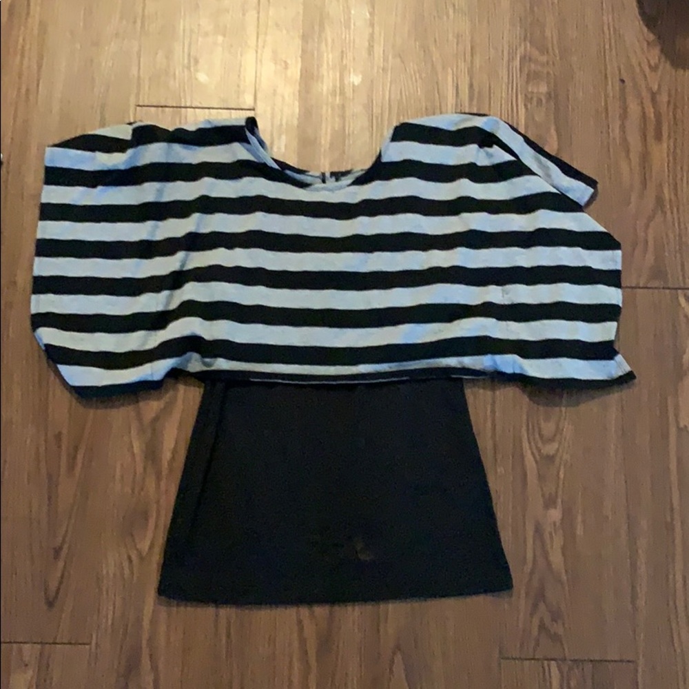 Cropped shirt and top
